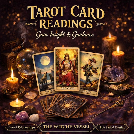 Tarot Reading — Personalized Tarot Reading for Insight, Guidance & Direction — In-Depth Divination - The Witch's Vessel
