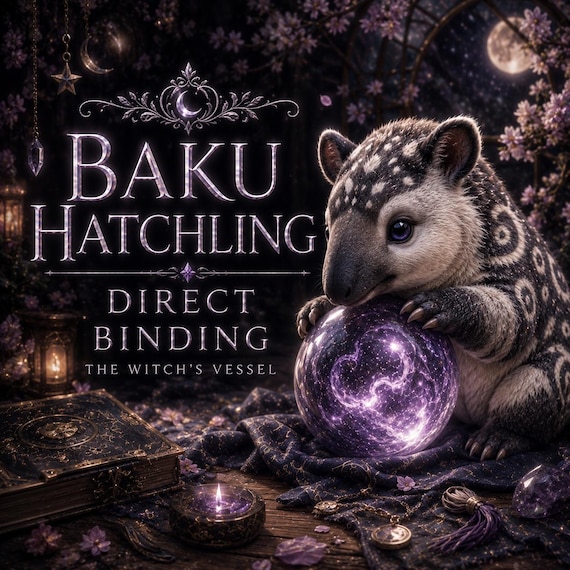 Baku Hatchling Spirit — Energetic Devourer and Psychic Detox Companion