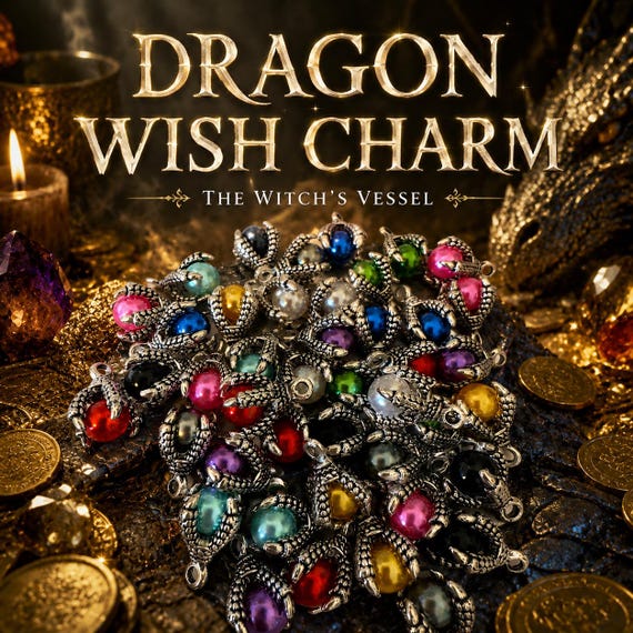 Dragon Wish Talisman — Color-Enchanted Dragon Claw Charm