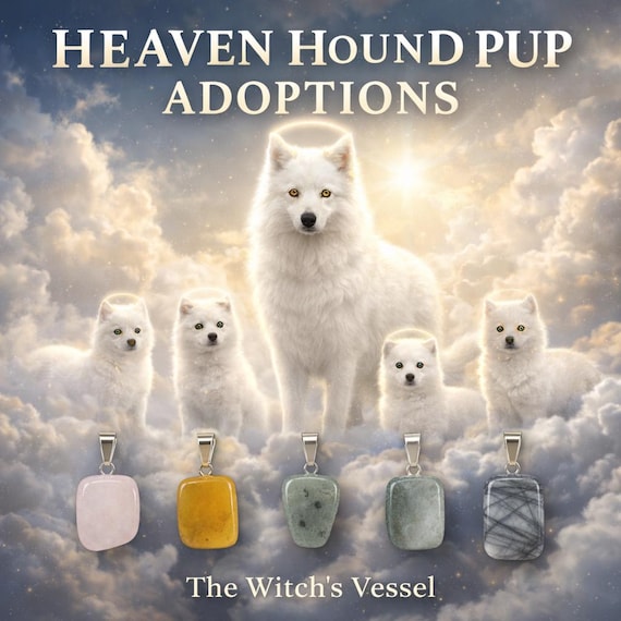 Heaven Hound Direct Binding Pup Adoption — Celestial Guardian Spirit Companion — Loyal Protective Spirit Dog