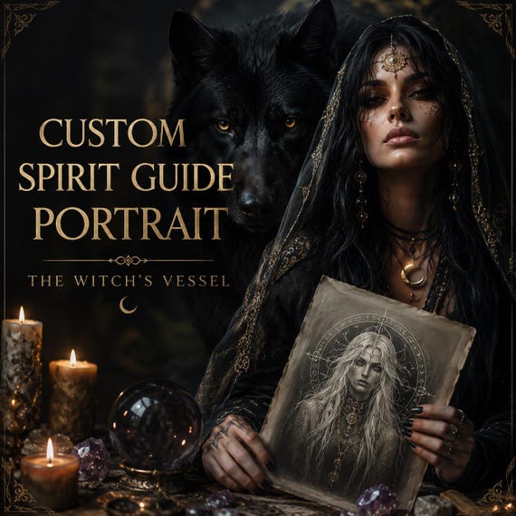 Custom Spirit Guide Portrait — Channeled Artwork — Personalized Spiritual Reading