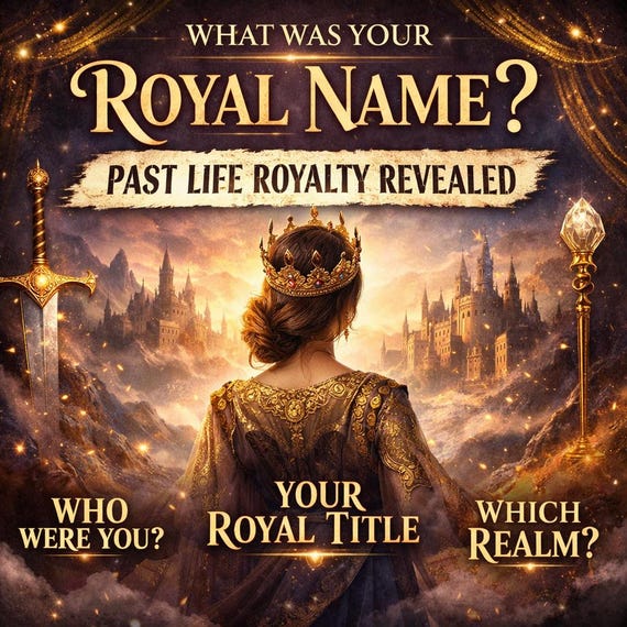 Past Life Royalty Reading — Discover Your Royal Name & Titles — Who Were You Before This Life? — Soul Identity Reveal