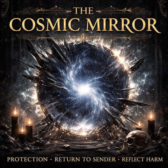 Cosmic Mirror Protection — Return to Sender Energy — Reflect Negative Energy Back to Sender — Aura Protection — Ancient Witchcraft