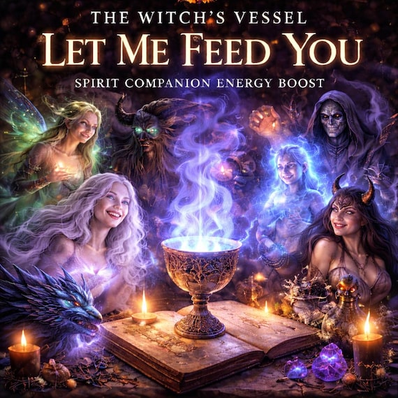 Let Me Feed You — Spirit Companion Energy Boost — Custom Sigil — Feeding Ritual — Direct Binding Service