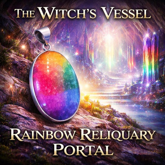 Rainbow Reliquary Direct Portal — Multicolored Pendant