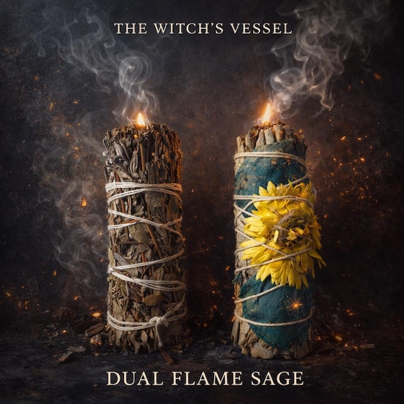 Solar Bloom Smudging Set | Two White Sage Bundles