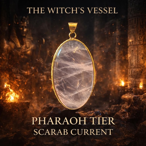 Pharaoh Scarab Current — Renewal and Resilience Spellbound Pendant