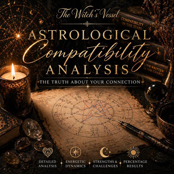 Astrological Compatibility Reading — Relationship Truth Analysis — Love Match Report — Birth Chart Compatibility PDF