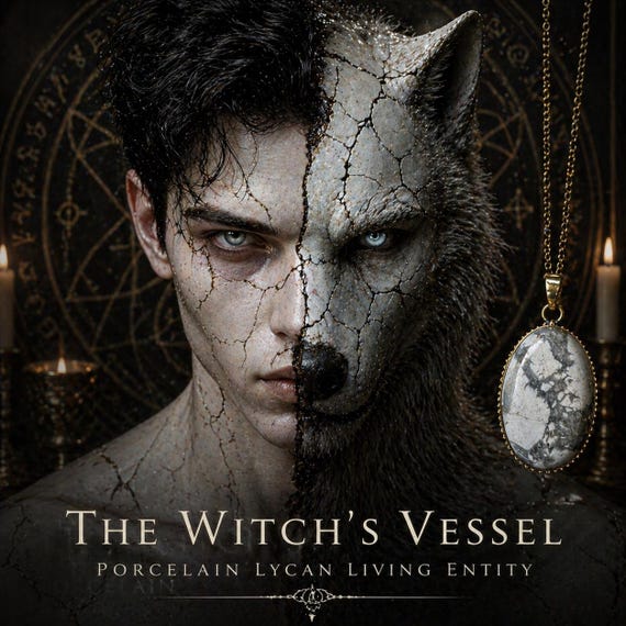 Porcelain Lycan Living Entity — Ivaylo — First Touch Direct Binding — Rare Werewolf Companion — Protection — Loyalty