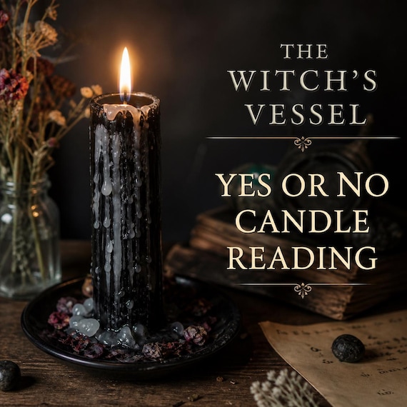 Yes or No Candle Reading — Psychic Yes No Reading — Flame Divination — Wax Reading — Intuitive Answer — PDF Reading