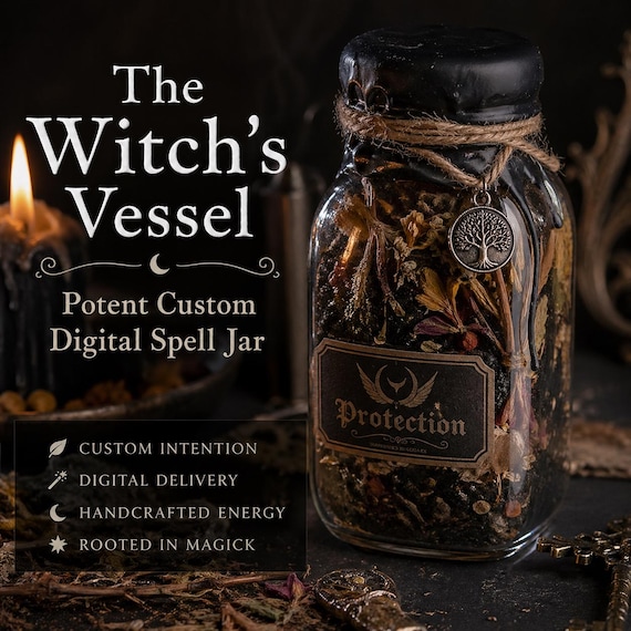 Good Luck Spell Jar Digital — Custom Witch Jar Ritual — Luck Attraction Spell Jar — Manifestation Jar Magic — Opportunity Energy Work