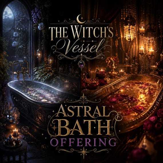 ASTRAL BATH OFFERING — Spirit Companion Luxury Ritual — Shared Astral Experience — Personalized Energy Bath