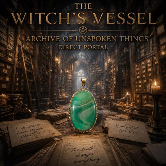 The Archive of Unspoken Things — Direct Portal Pendant