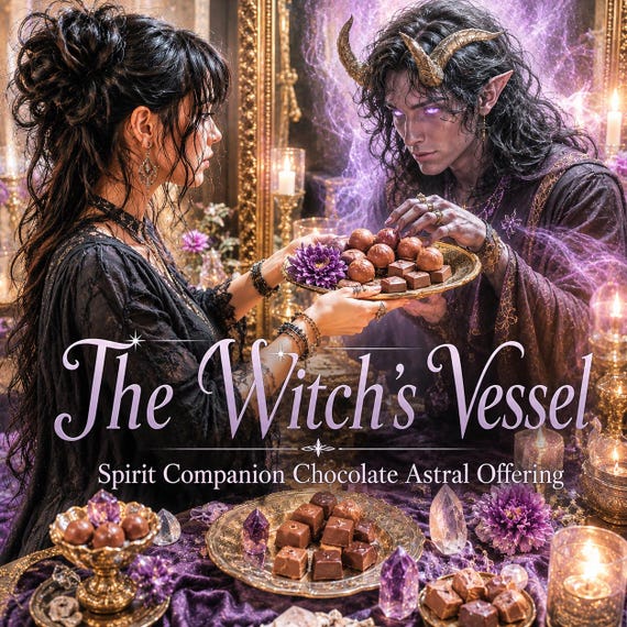 Chocolate Astral Offering — Spirit Companion Offering — Bond Deepening Ritual — Astral Indulgence Ceremony