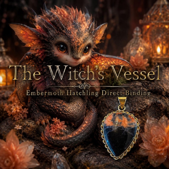 Miri Embermoth Hatchling Direct Binding — Baby Dragon Companion — Hearthglow Current Pendant
