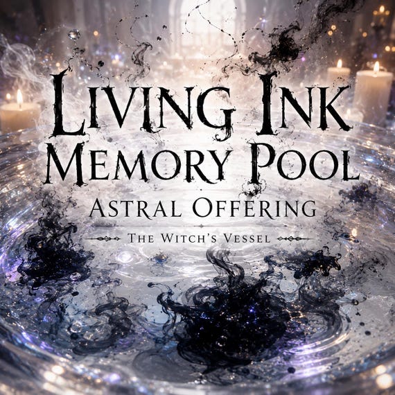 Living Ink Memory Pools — Emotional Manifestation Reservoir — Thoughtform Creature Ritual