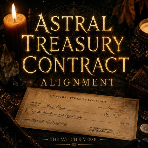 Astral Treasury Contract — Digital Ritual Instrument — Spirit Signed Wealth Alignment — Opportunity Claim Ritual