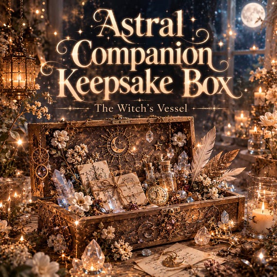 Companion Keepsake Box — Astral Memory Collection — Gifts & Emotional Bonding Offering