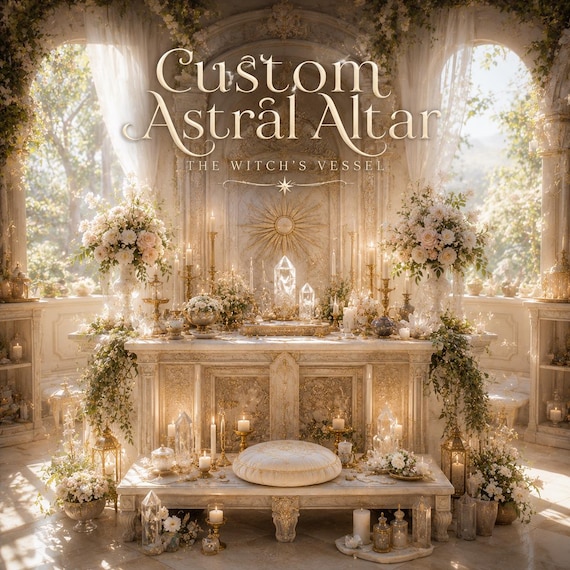 Custom Astral Altar — Personalized Sacred Space Creation — Ritual & Companion Sanctuary Offering