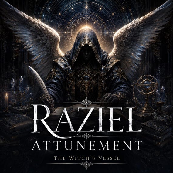 Raziel Attunement — Angel of Divine Mysteries — Sacred Knowledge Current Alignment — Spiritual Initiation