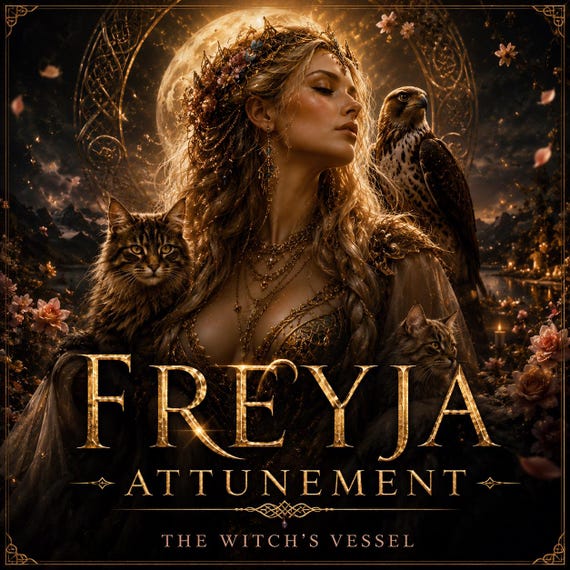 Freyja Attunement — Vanir Goddess Current — Divine Desire Energy Alignment — Spiritual Initiation