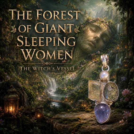 The Forest of Giant Sleeping Women — Direct Portal Pendant