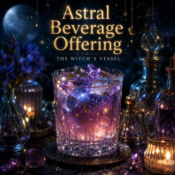 Astral Beverage Offering — Emotional Drink Manifestation — Companion Mixology Ritual Experience