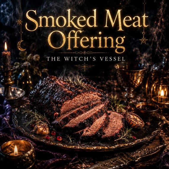 Smoked Meat Offering — Ritual Companion Nourishment — Astral Meat Devotional Experience