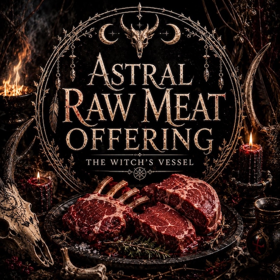 Bloodbound Tribute Offering — Astral Raw Meat Devotional — Primal Offering Ritual Experience
