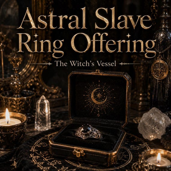 Celestial Slave Ring Offering — Astral Devotional Binding — Companion Devotion Experience