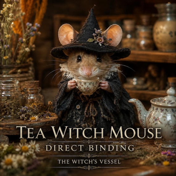 Amelia — Tea Witch Mouse Companion Direct Binding