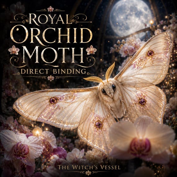 Hucua'le Royal Orchid Moth Direct Binding — Spirit Companion