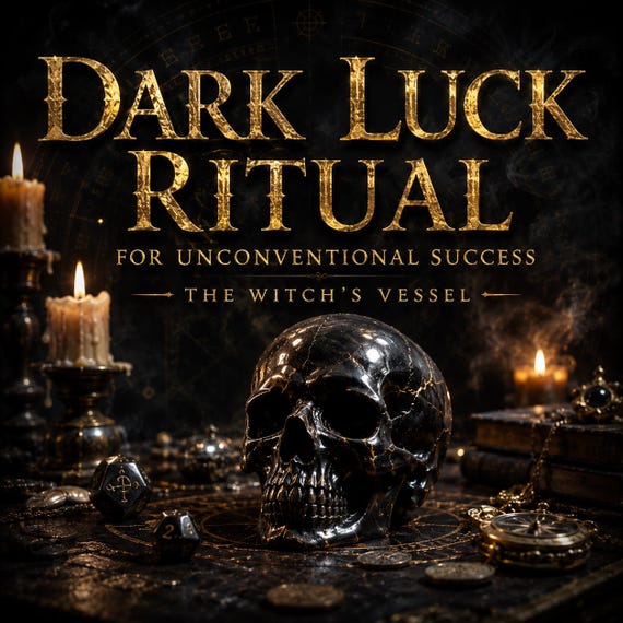 Dark Luck Ritual — Unconventional Success — Opportunity Attraction — Fortune Through Adversity