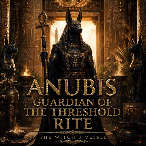 Anubis Guardian of the Threshold — Protection & Guidance — Safe Transitions — Inner Stability