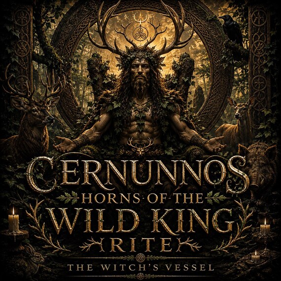 Cernunnos Horns of the Wild King — Nature & Abundance — Vitality — Sacred Grounding