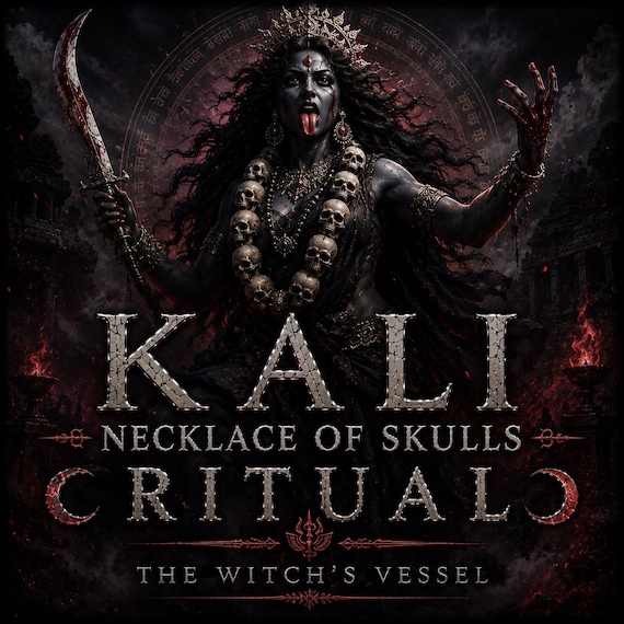 Kali Necklace of Skulls — Releasing Fear — Past Self Transformation — Sacred Liberation