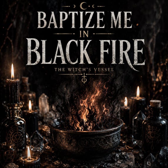 Baptize Me in Black Fire — Personal Transformation Ritual — Shadow Rebirth — Inner Power