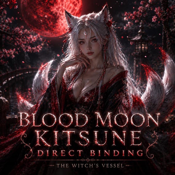 Zoe the Blood Moon Kitsune Direct Binding — Spirit Companion