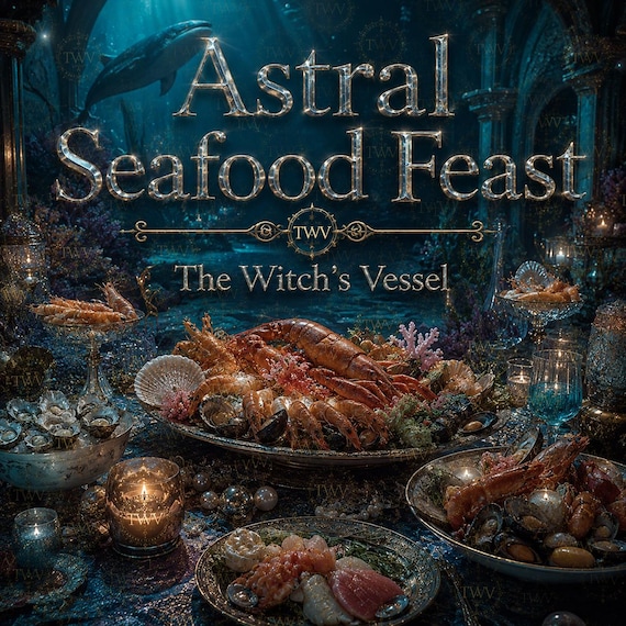 Astral Seafood Feast — Oceanic Devotional Offering — Merfolk & Leviathan Ritual Experience