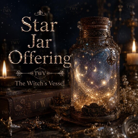 Star Jar Offering — Astral Starlight Ritual — Celestial Gift & Sacred Keepsake
