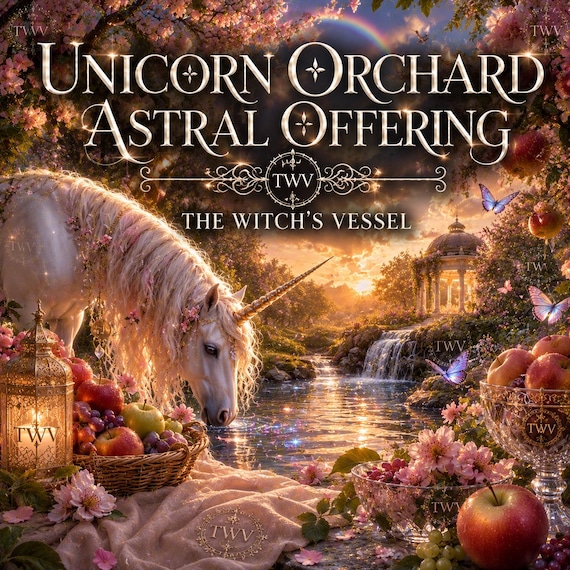 Personalized Unicorn Orchard Portrait - Companion-Inspired Digital Artwork and Written PDF
