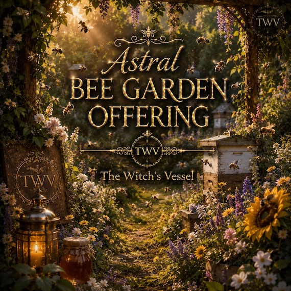 Bee Garden Offering — Astral Sacred Garden — Abundance, Community & Golden Harvest Ritual