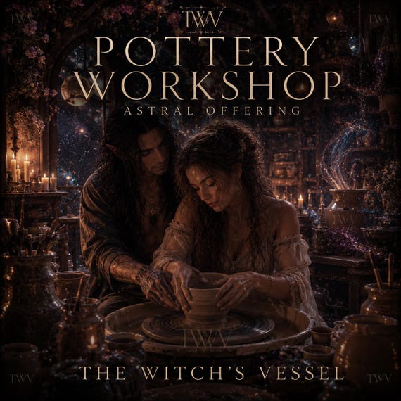 Pottery Workshop Astral Offering — Spirit Companion Creative Experience — Handmade Keepsake Ritual — Shared Dream