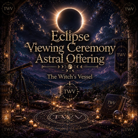 Eclipse Viewing Ceremony — Astral Celestial Ritual — Sacred Alignment & Cosmic Witness Offering