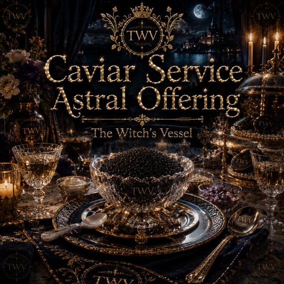 Caviar Service Offering — Astral Luxury Ritual — Noble Court & Aristocratic Devotional Experience