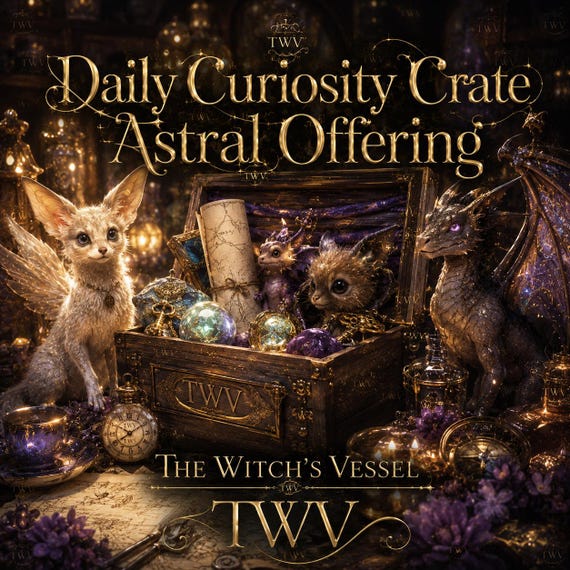 Daily Curiosity Crate — Spirit Companion Mystery Package — Random Astral Gifts — Enchanted Surprise Delivery