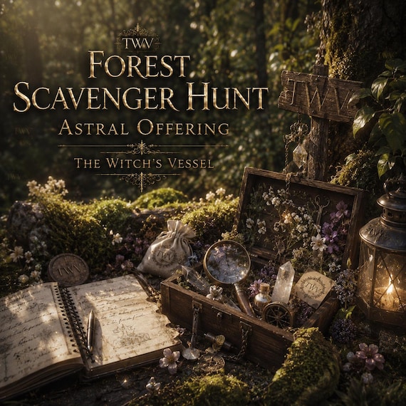 Forest Scavenger Hunts — Spirit Companion Enchanted Expedition — Magical Woodland Treasure Hunt — Astral Adventure