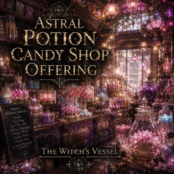 Potion Candy Shop — Spirit Companion Magical Candy Store — Enchanted Sweet Shop — Astral Potion Confections