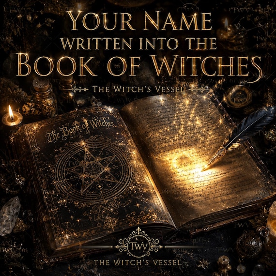 Your Name Written into the Book of Witches — Magical Initiation Ritual — Witchcraft Ritual — Enrollment