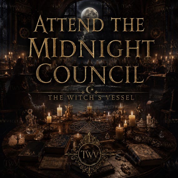 Attend the Midnight Council — Secret Witches Gathering — Astral Witchcraft Experience — Occult Assembly